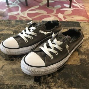Charcoal Gray - Converse Slip On- Womens size 8